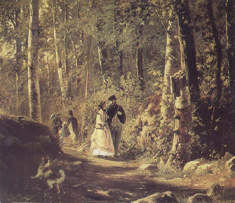 Ivan Shishkin A Stroll in the Forest china oil painting image